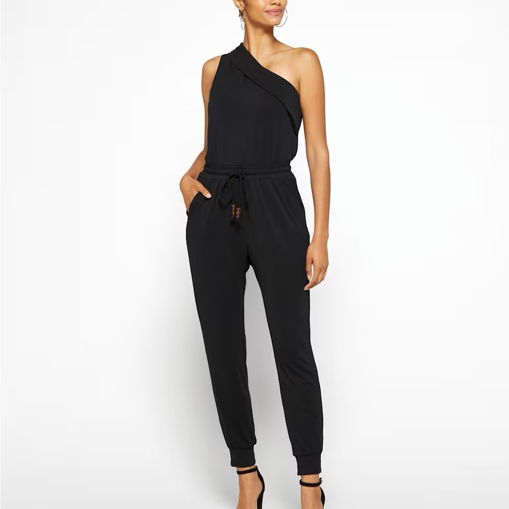 Like New Heartloom one shoulder knit jumpsuit